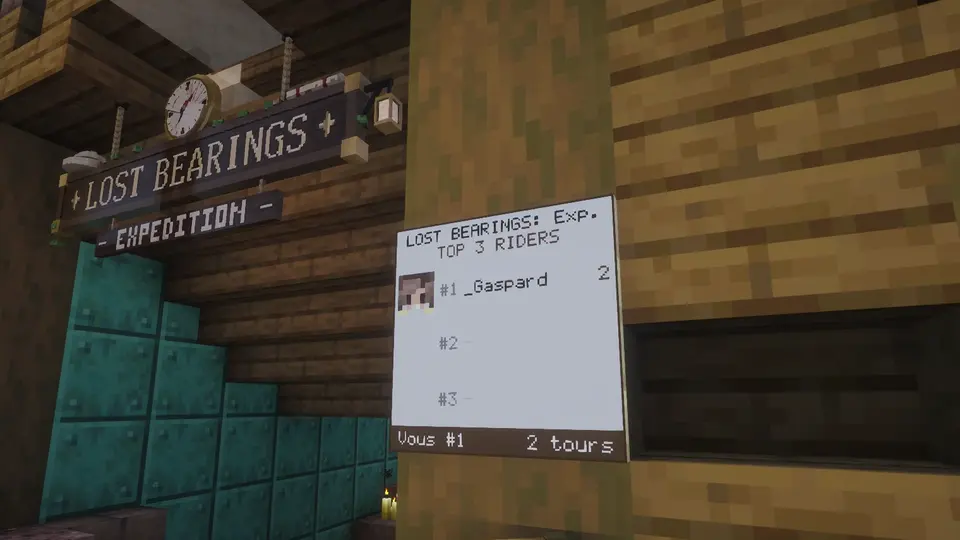 The top riders' board by the entrance of Lost Bearings